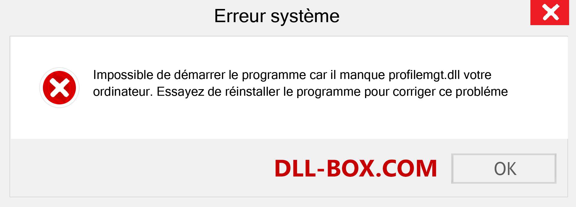 Le fichier profilemgt.dll est manquant ?. Télécharger pour Windows 7, 8, 10 - Correction de l'erreur manquante profilemgt dll sur Windows, photos, images